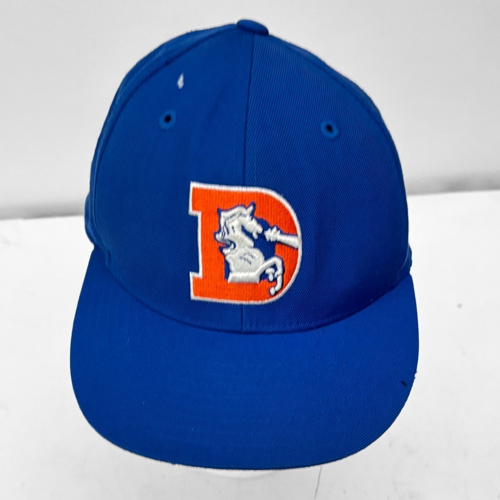 VTG Reebok NFL Gridiron Classic Denver‎ Broncos Fitted Hat 7 1/4 Wool Throwback - Picture 2 of 13